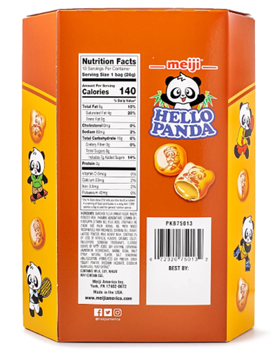 Meiji Hello Panda Cookies Caramel Filling 9.1oz