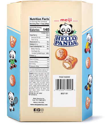 Meiji Hello Panda Vanilla Biscuits 9.1oz