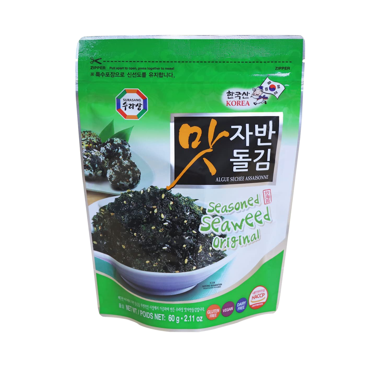Surasang Seasoned Seaweed Original 60g