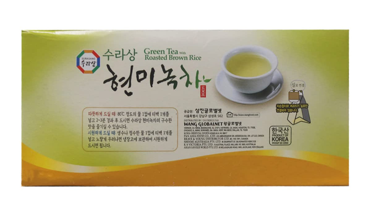 Surasang Green Tea With Roasted Brown Rice Tea 6.35oz