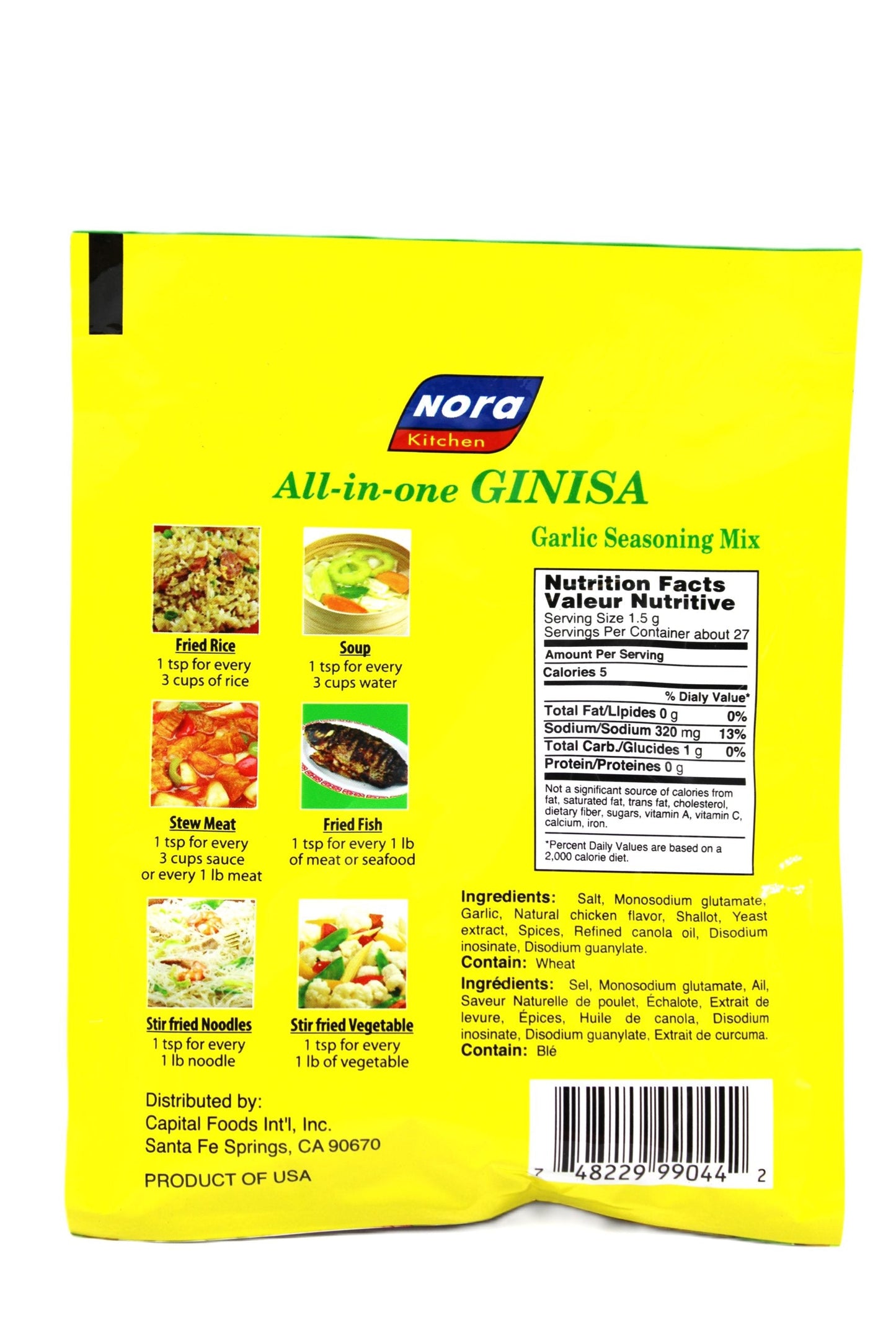 Nora Kitchen All In One Ginisa Garlic Seasoning Mix 1.4oz