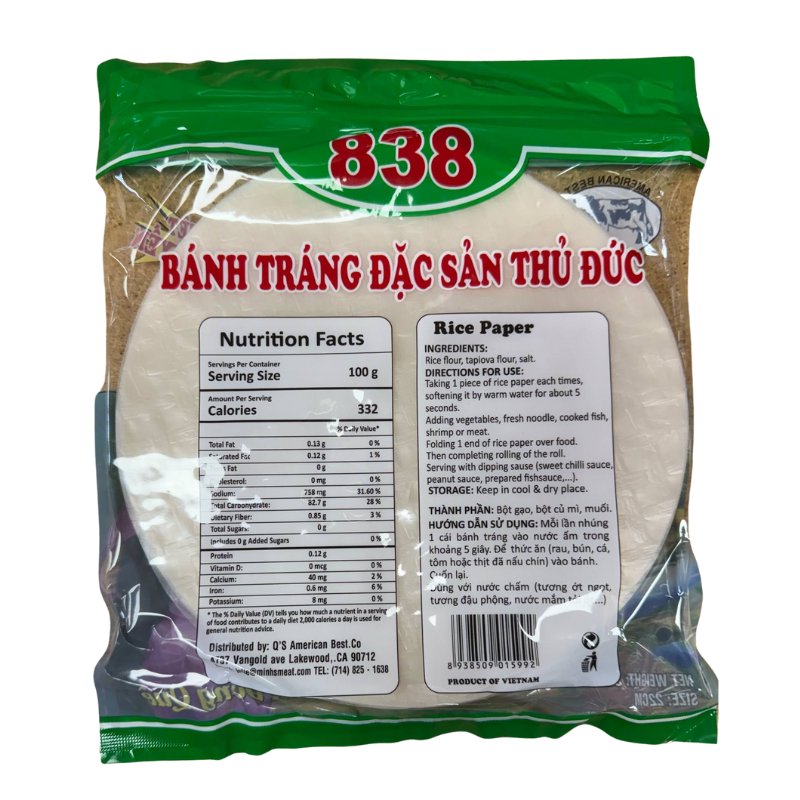 AB Rice Paper 25cm 12 oz