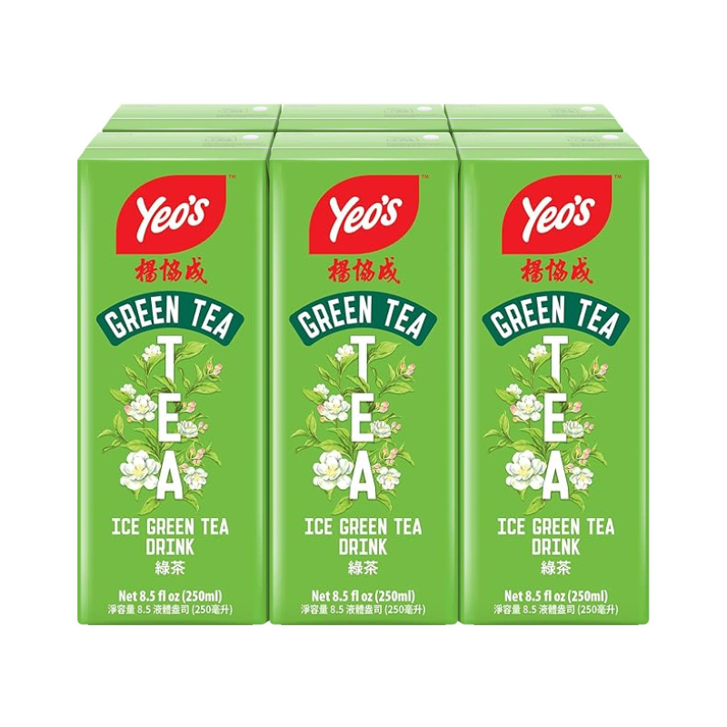 Yeo's Ice Green Tea Drink 250ml Pack of 6