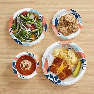 Dixie Paper Dessert Plates, 6 7/8" Inch, 50 Ct (3)