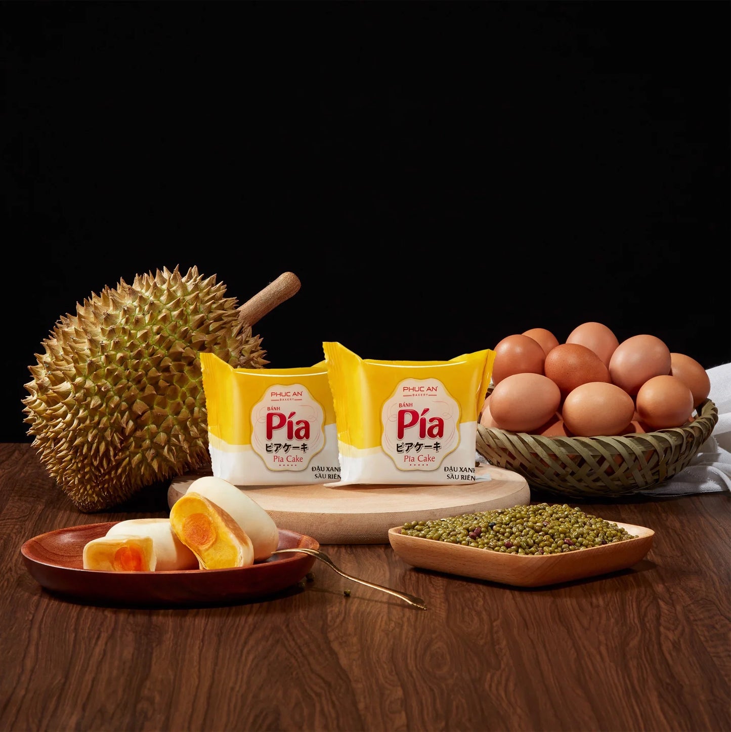Phuc An Premium Pia Cake Mix (Mung Bean - Durian - Salted Egg) 14oz