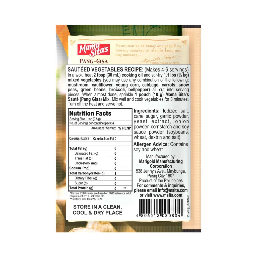 Mama Sita's Pang Gisa Mix 0.35oz