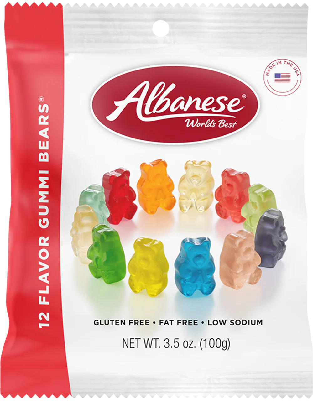 Albanese 12 Flavored Gummi Bears 3.5 oz