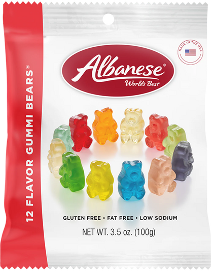 Albanese 12 Flavored Gummi Bears 3.5 oz