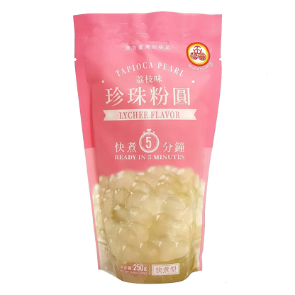 Wufuyuan Tapioca Pearl Lychee Flavour 250g