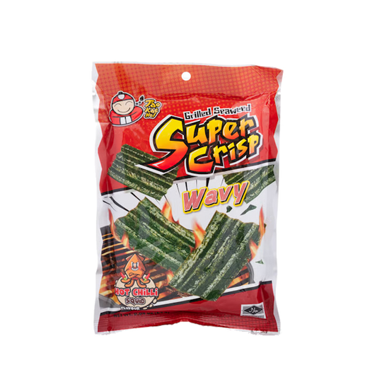 TAO KAE NOI Super Crispy Grilled Seaweed, Hot Chili Squid Flavor 24 g