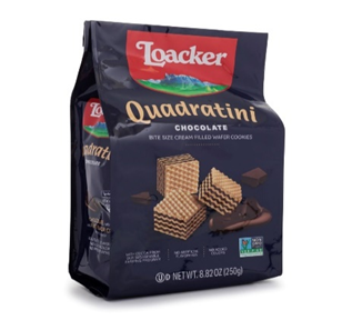 Loacker Quadratini Chocolate Wafer Cookies 250 g