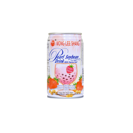 Mong Lee Shang Pearl Soybean Drink with Tapioca Balls Strawberry Flavour 315ml