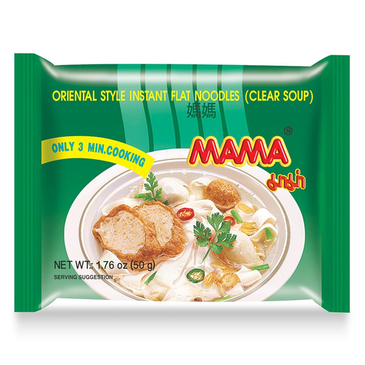 MAMA Noodles Flat Clear Soup Instant Rice Noodles Delicious Thai Flavors