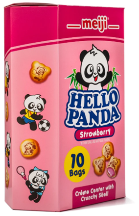 Meiji Hello Panda Cookies Strawberry Filling 9.1oz