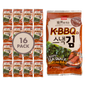 Wang Roasted Seaweed Snack, Korean Barbeque Flavored Pack of 16