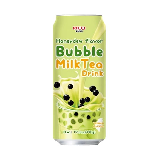 RICO BUBBLE MILK TEA DRINK HONEYDEW FLAVOR 17.3oz