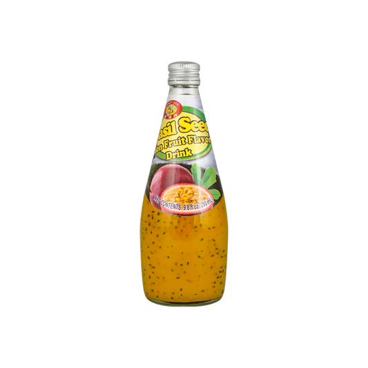Honey Bee Basil Seed Drink Passion Fruit Flavor 9.8oz