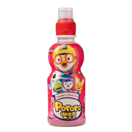 Paldo Pororo Fruit Juice, Strawberry Flavor 7.95 oz