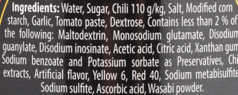 Chinsu Chili Sauce