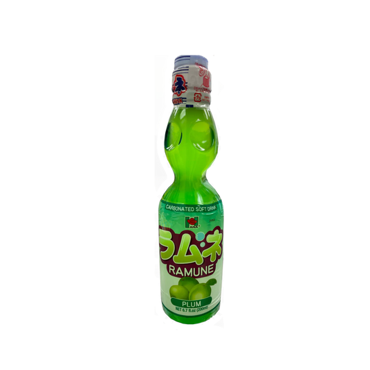 Hana Ramune Carbonated Beverage Plum Flavor 200ml
