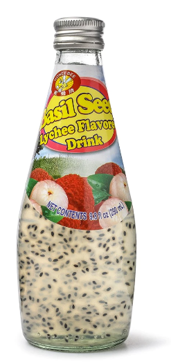Honey Bee Basil Seed Lychee Flavor Drink 9.8 fl.oz