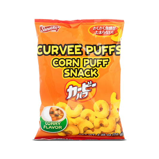 Shirakiku Curvee Corn Puff Curry Flavor 2.46 oz