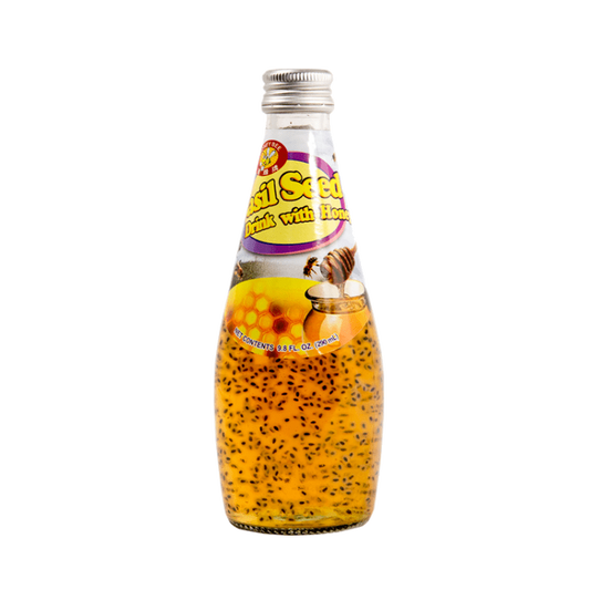 Honey Bee Basil Seed Drink Honey Flavor 9.8oz