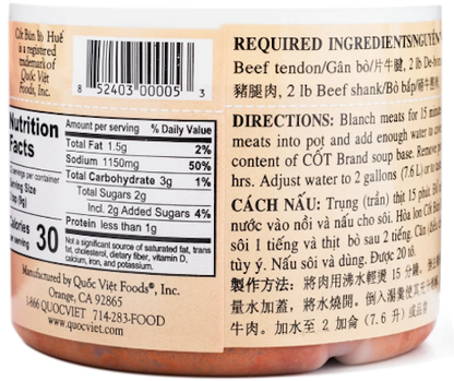 Quoc Viet Soup Base, Hue Style Beef Flavor 10oz