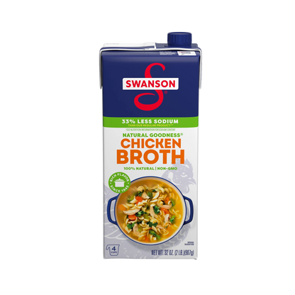 Swanson Natural Goodness 33% Less Sodium Chicken Broth 2lb