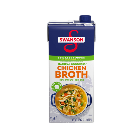 Swanson Natural Goodness 33% Less Sodium Chicken Broth 2lb
