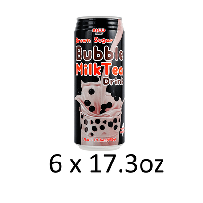 RICO Milk Tea with Boba Brown Sugar Flavor 17.3oz