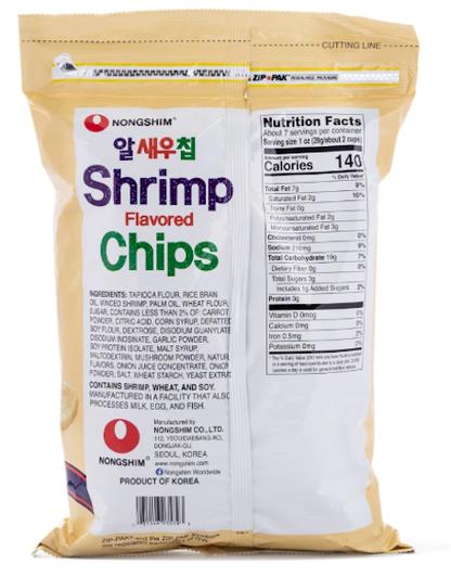 Nongshim Shrimp Flavored Chips Big Size 200 g