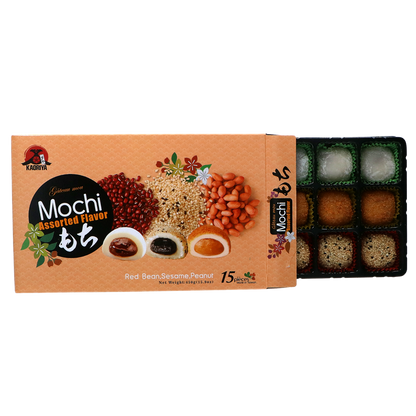 Kaoriya Mixed Mochi – Red Bean, Sesame, Peanut 450g
