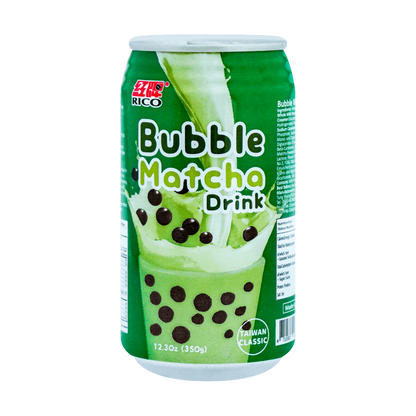 RICO Matcha Bubble Milk Tea Drink, 12.3oz