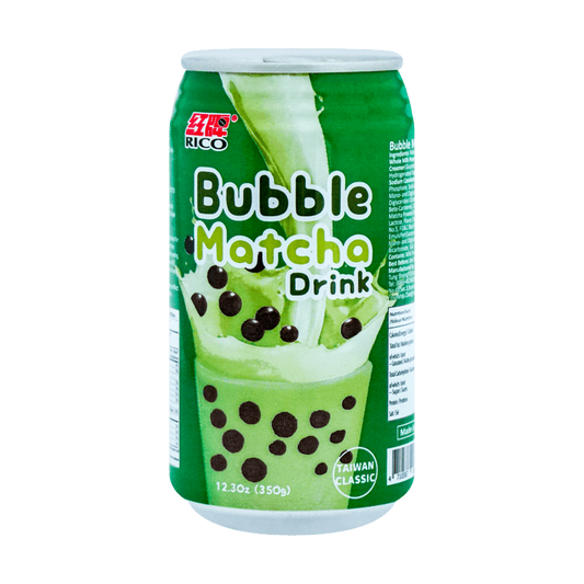 RICO Matcha Bubble Milk Tea Drink, 12.3oz