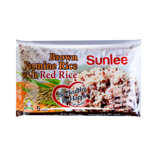Sunlee Brown Jasmine Rice with Red Rice 5lb