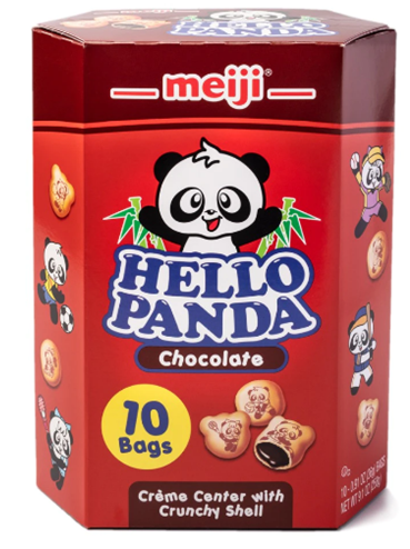 Meiji Hello Panda Cookies Chocolate Filling 9.1oz