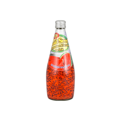 Honey Bee Basil Seed Drink Watermelon Flavor 9.8oz