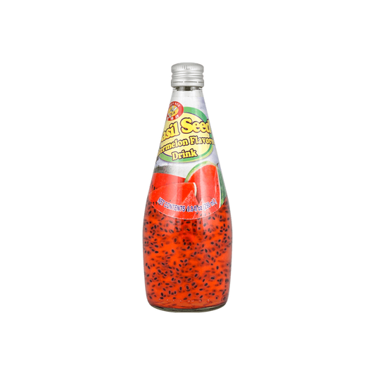 Honey Bee Basil Seed Drink Watermelon Flavor 9.8oz