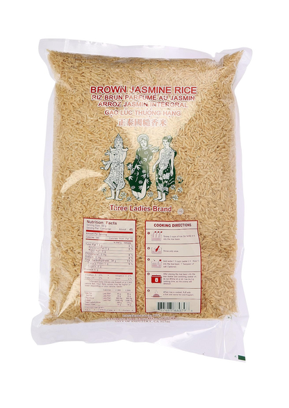 Three Ladies Brown Jasmine Rice 5 lbs
