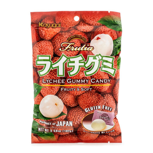 Kasugai Frutia Lychee Gummy Candy 102g