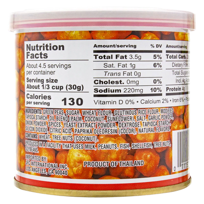 Hapi Snacks Spicy Sriracha Flavored Peas 4.9 oz