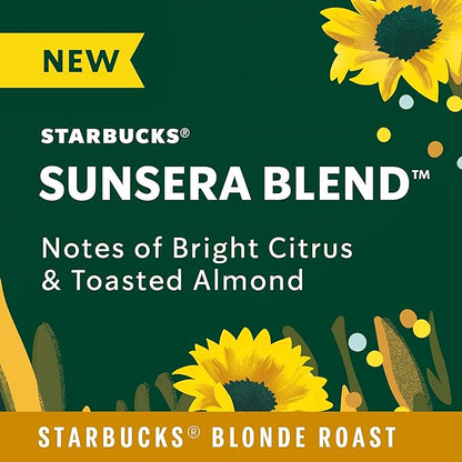 Starbucks K-Cup Coffee Pods, Sunsera Blend For Keurig Coffee Makers, 100% Arabica, 1 Box (10 Pods)