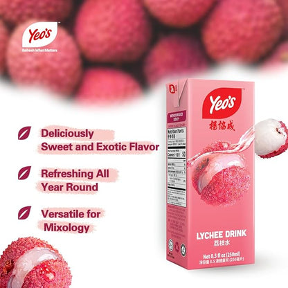 Yeo's Lychee Drink 250ml Pack of 6