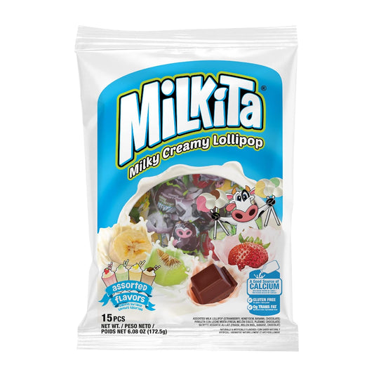Milkita Lollipop Candy 6.08oz