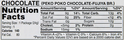 Fujiya Pekopoko Chocolate Lollipop 0.85oz
