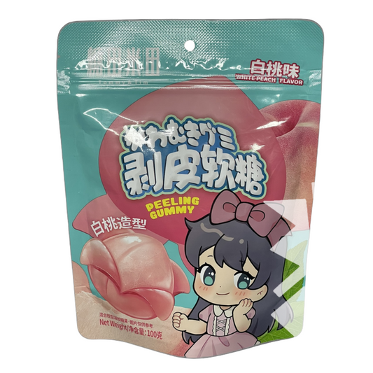 Tommy & Tim White Peach Flavor Gummy 3.53oz