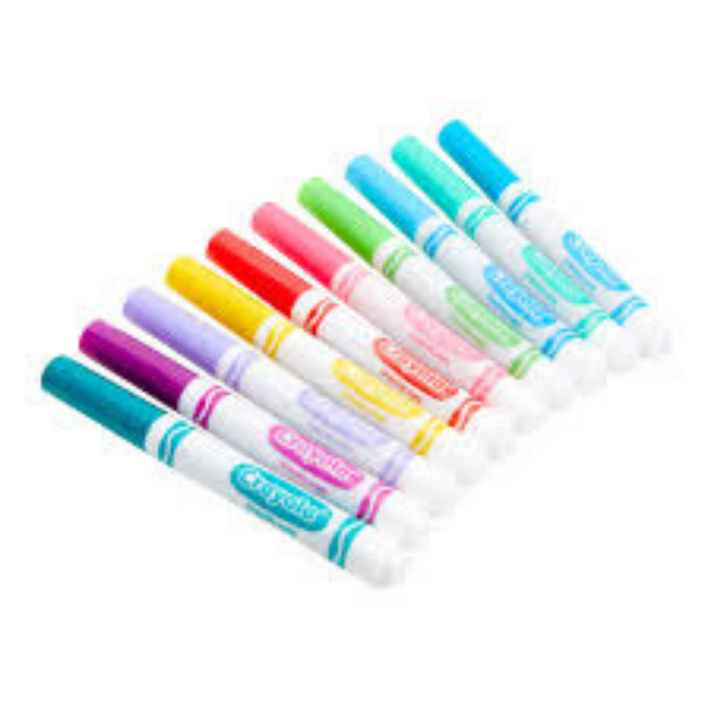 Crayola Broad Line Markers, Bold & Bright Colors, 10 Per Pack, 6 Packs