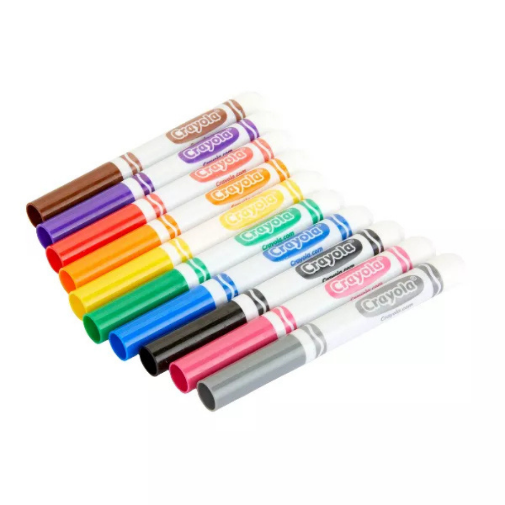 Crayola Classic Broad Line Markers, 10 Count, Case of 24