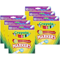 Crayola Broad Line Markers, Bold & Bright Colors, 10 Per Pack, 6 Packs